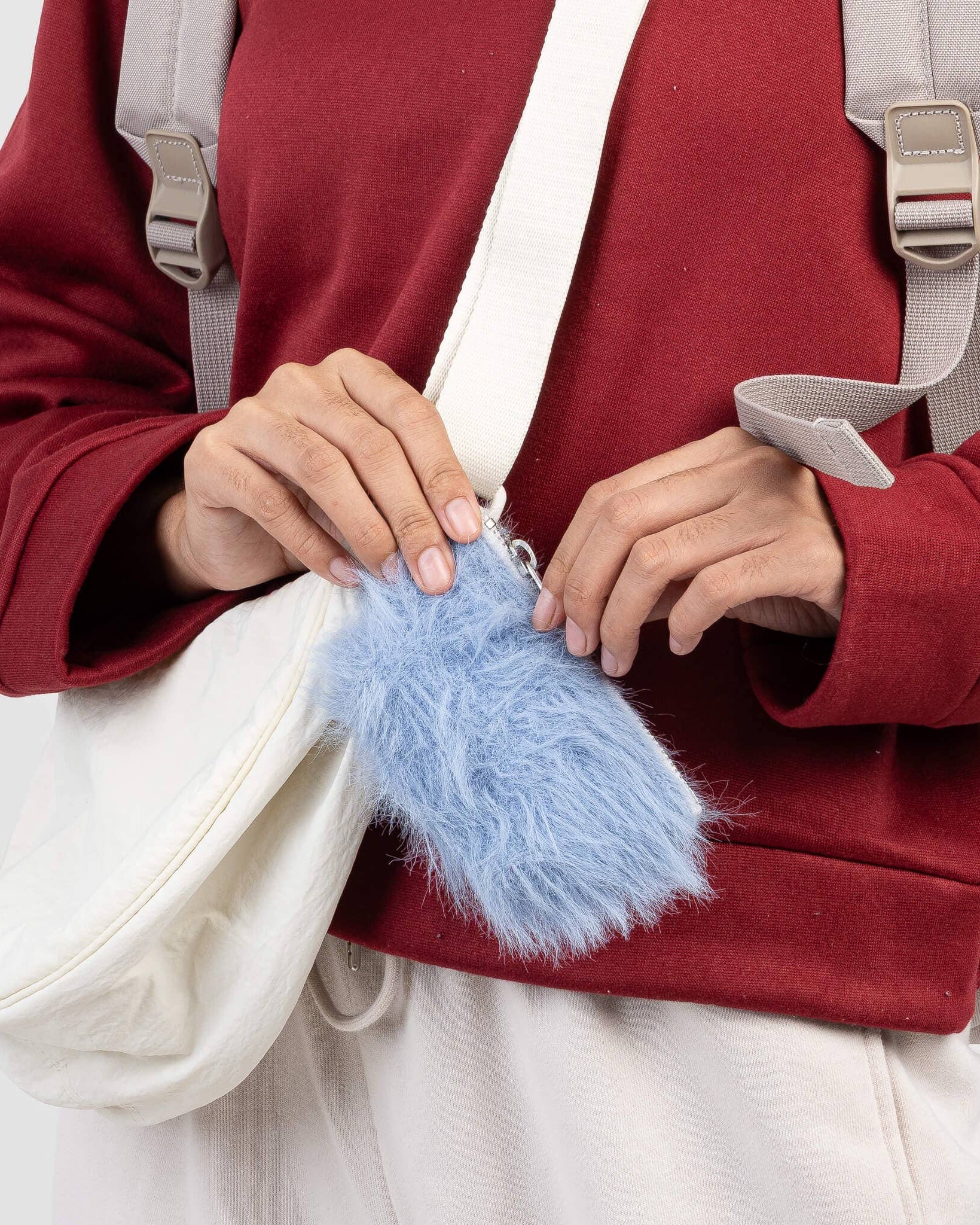 Faux Fur Pouch Bag Charm - Image 6