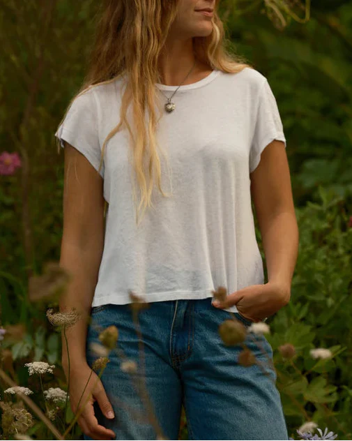 Featherweight Hemp Tee in White