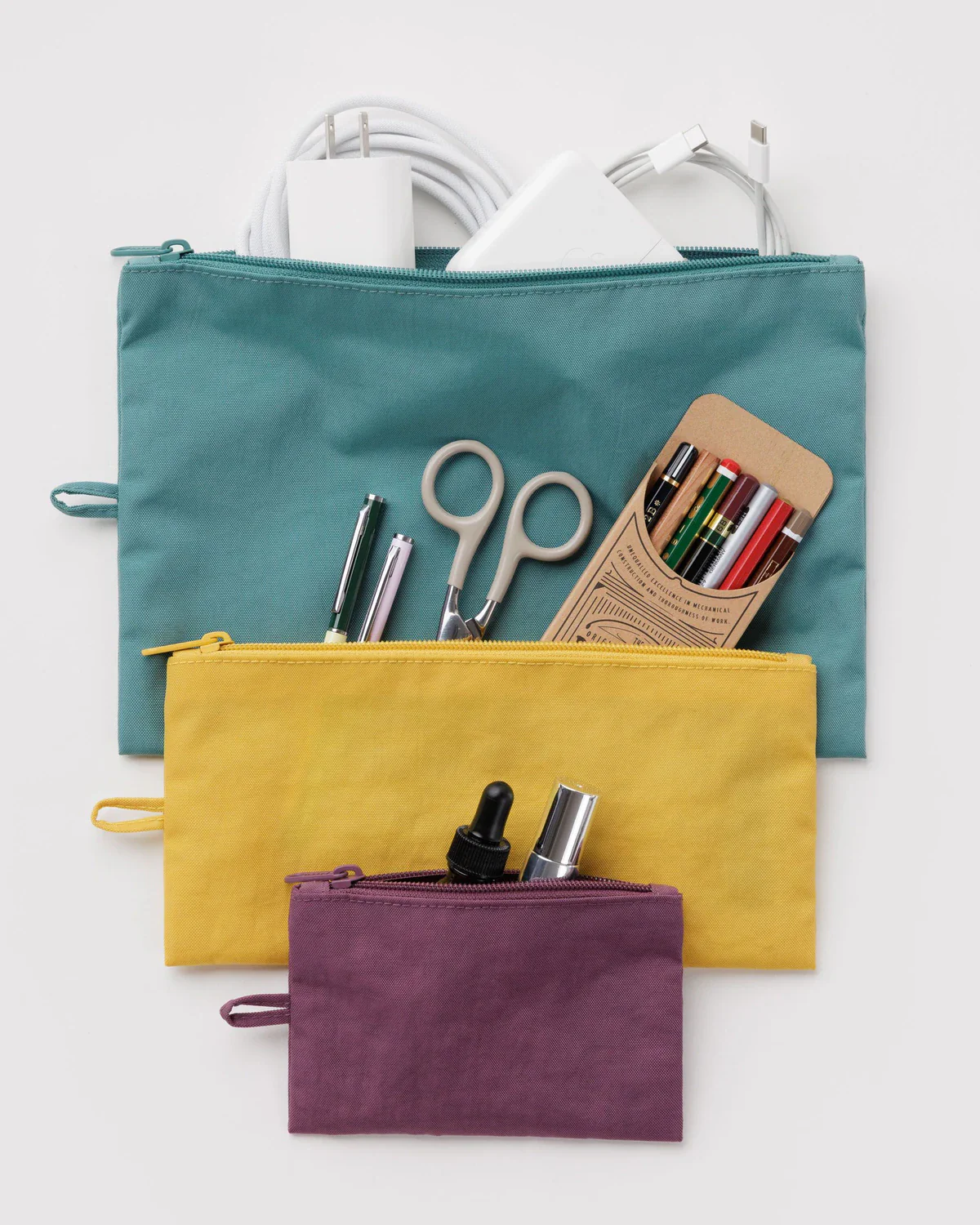Flat Pouch Set in Jewel Mix - Image 2