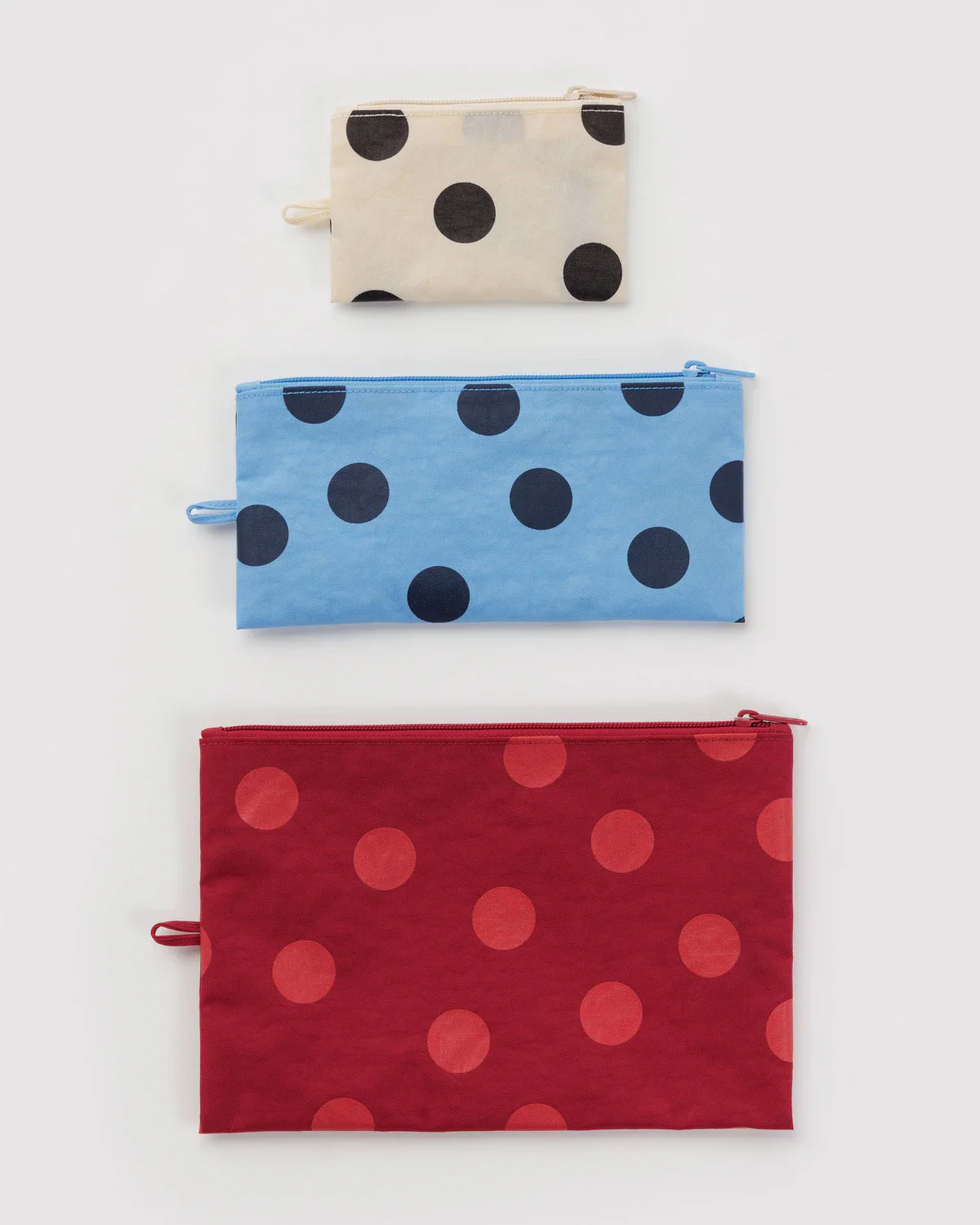 Flat Pouch Set in Polka Dot Mix - Image 2