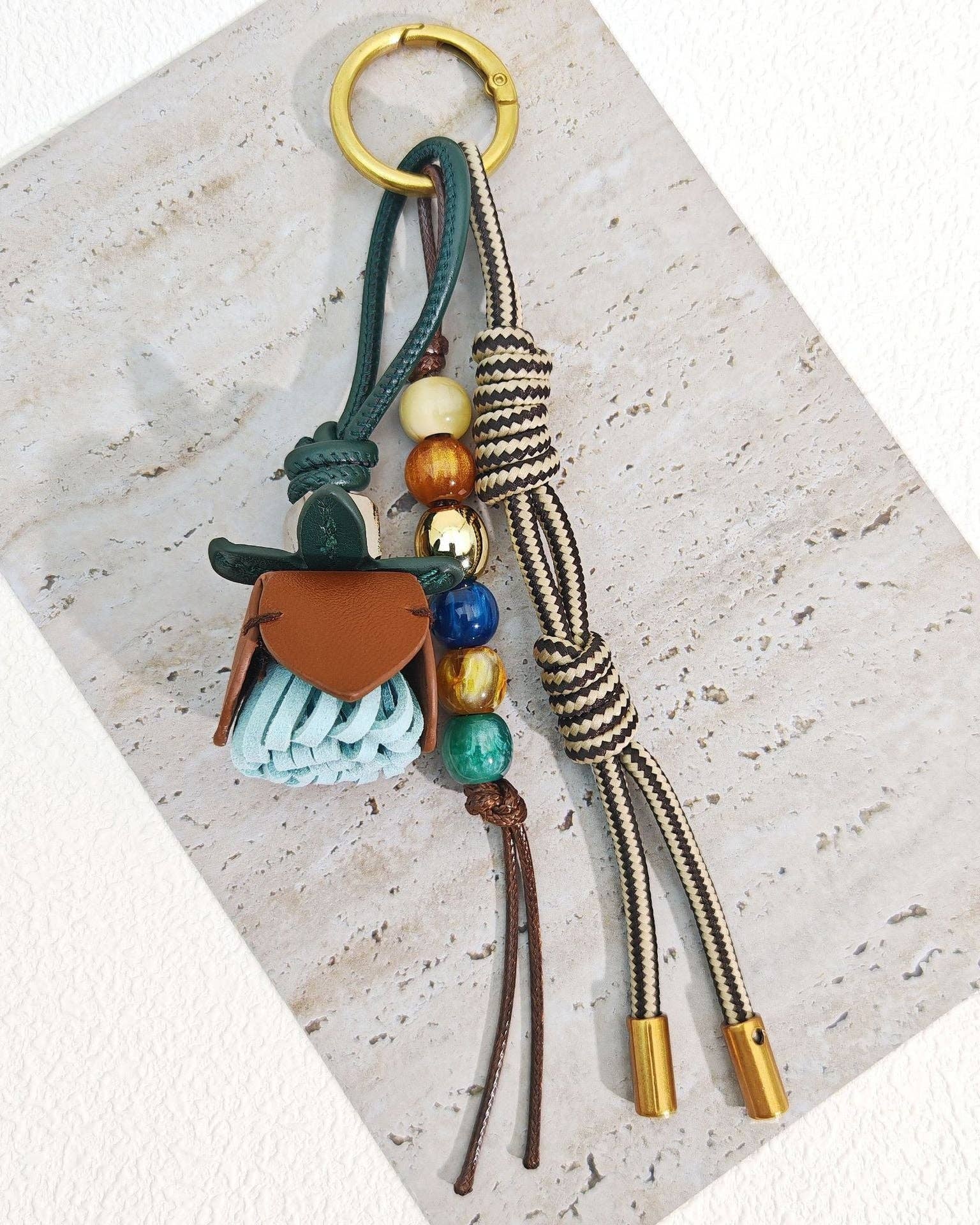 Flower Tassel Keychain - Image 2