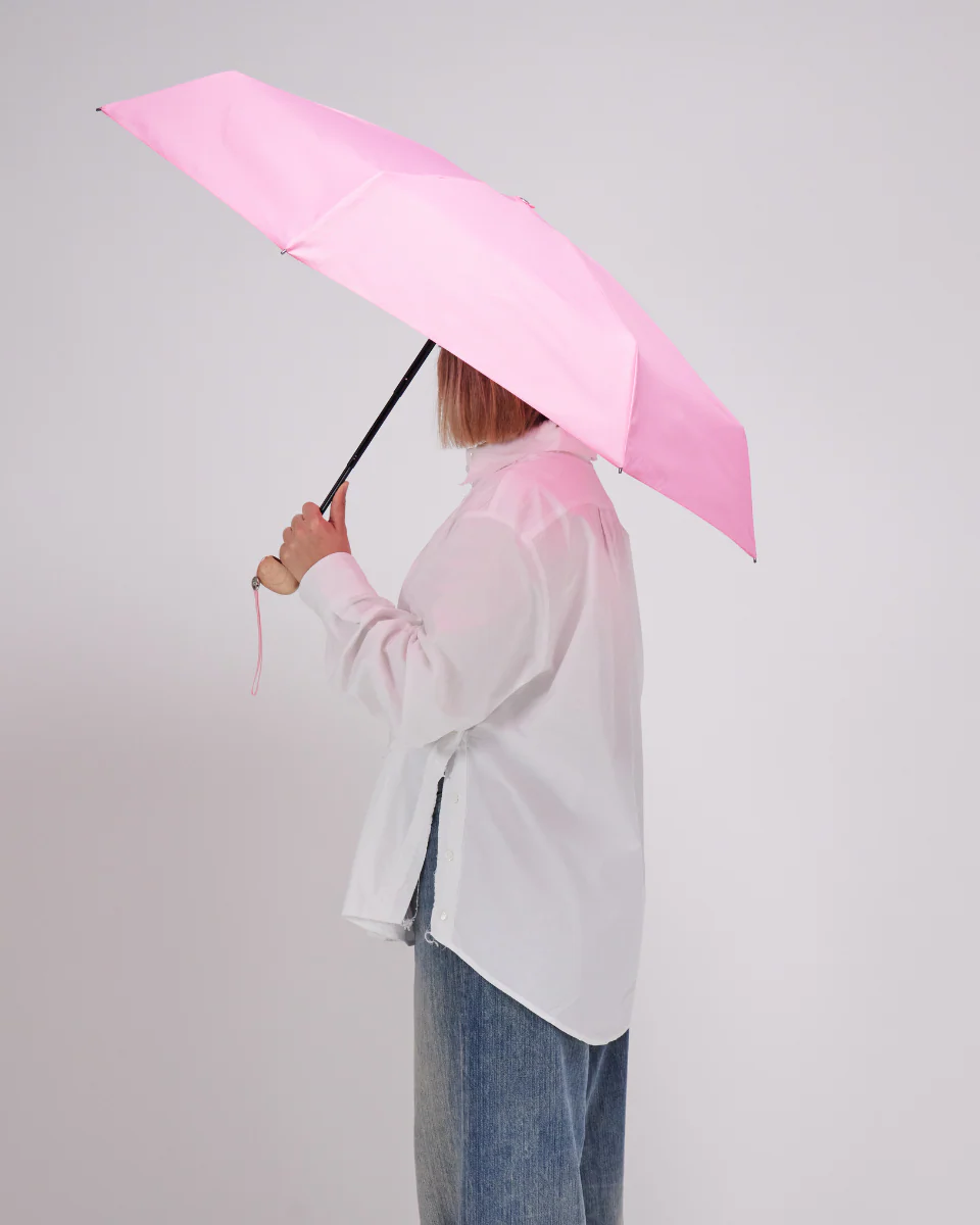Fraise Pink Compact Mini Umbrella - Image 2