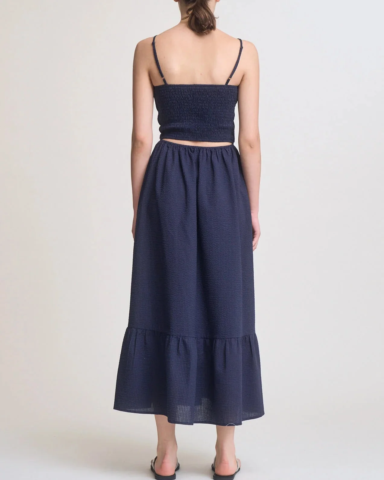 Front Tie Maxi Dress in Midnight - Image 4