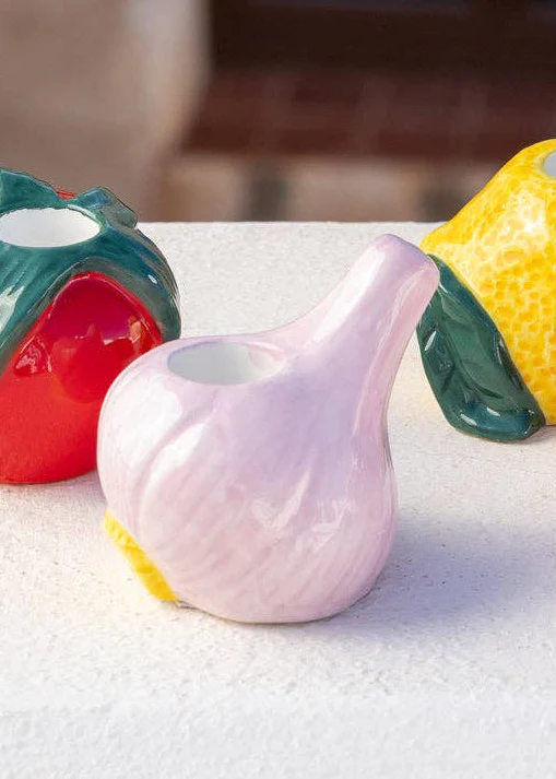 Garlic Ceramic Candle Holder - Image 3