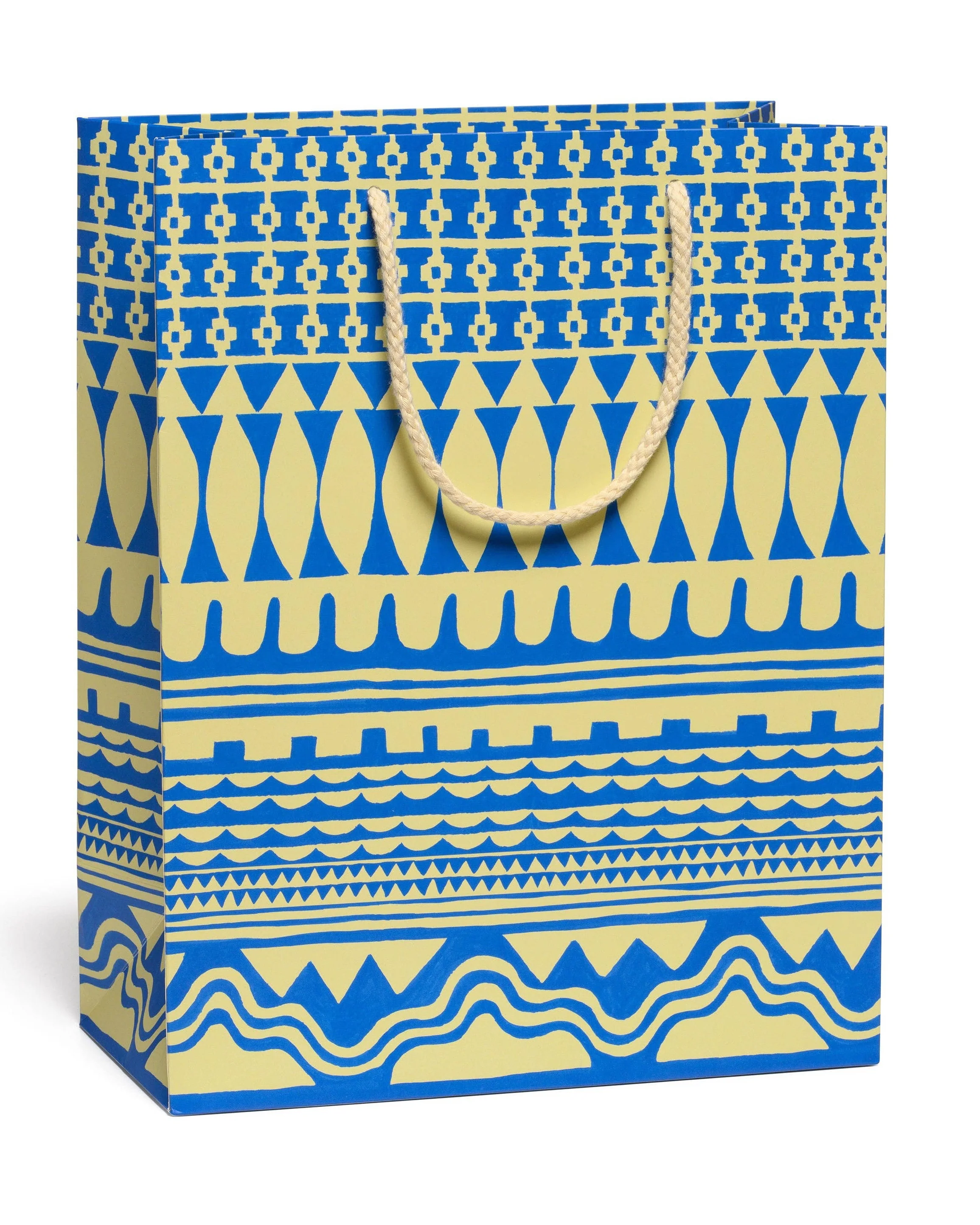 Geometric Blue Gift Bag