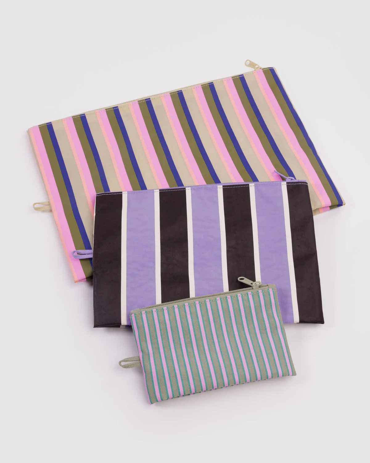 Go Pouch Set in Candy Shop Stripes - Image 3