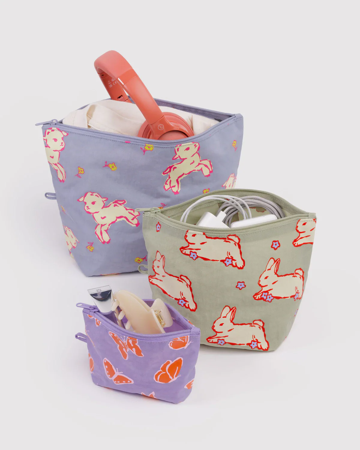 Go Pouch Set in Spring Animals - Image 2