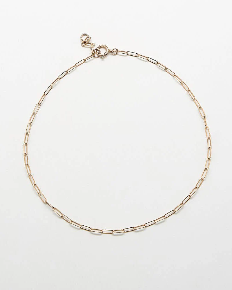 Gold Chain Link Anklet