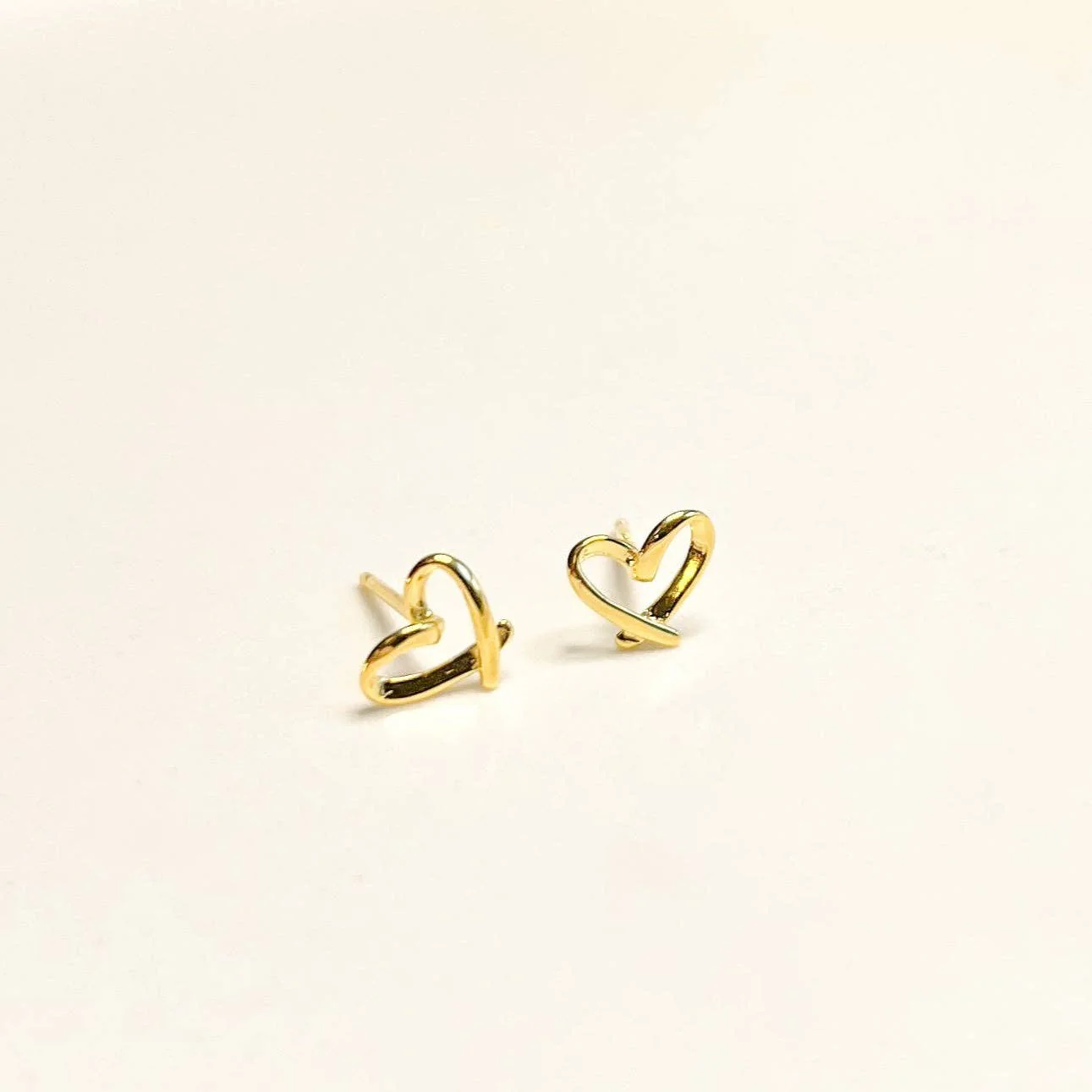 Gold Heart Stud - Image 5