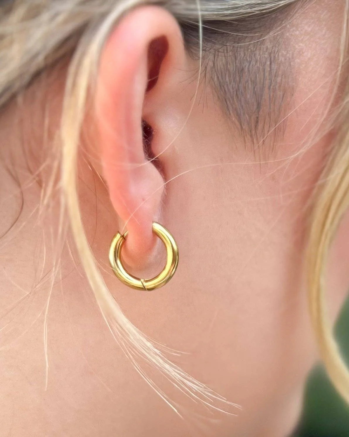 Gold Infinity Hoop - Image 4
