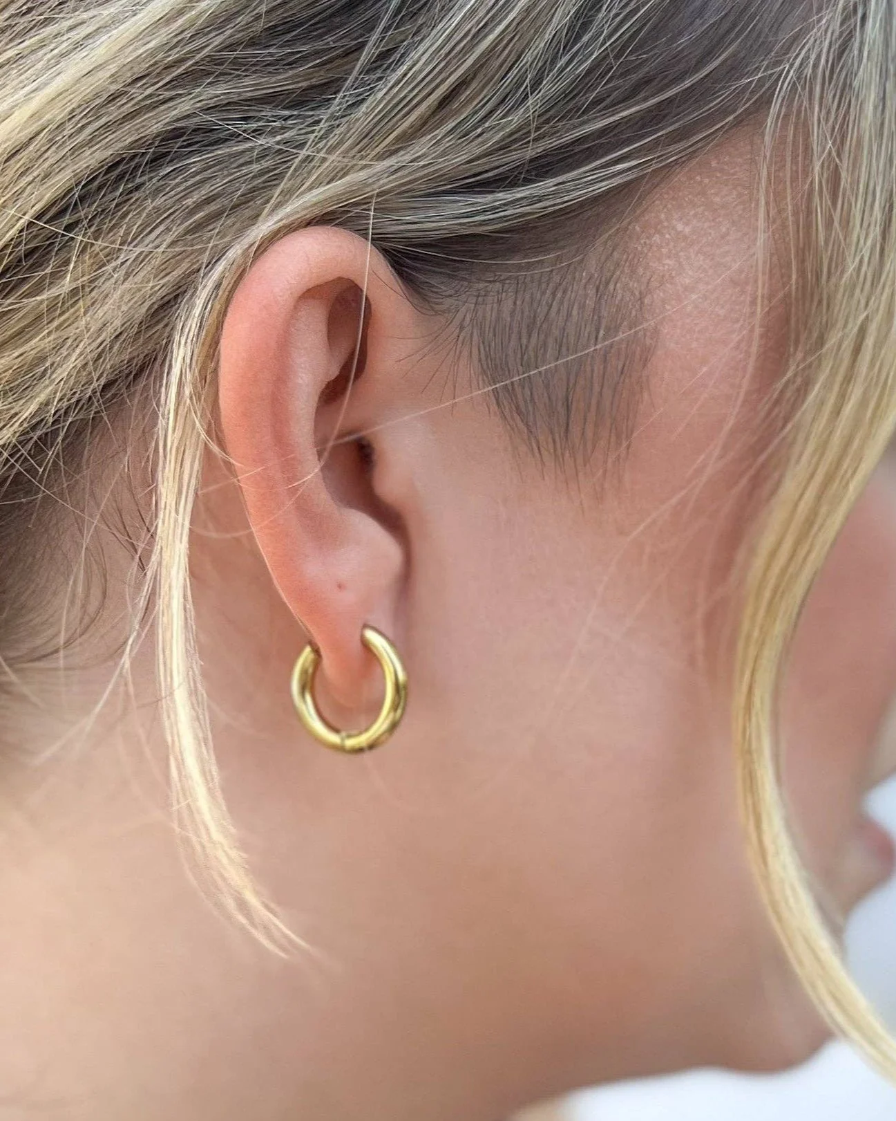 Gold Infinity Hoop - Image 5