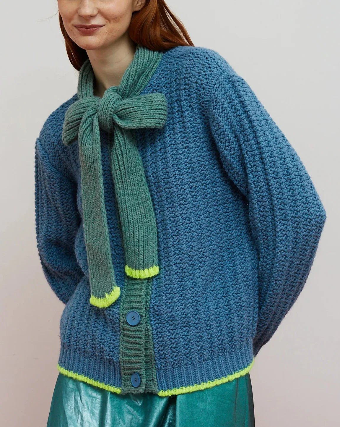 Grace Cardigan in Blue - Image 3