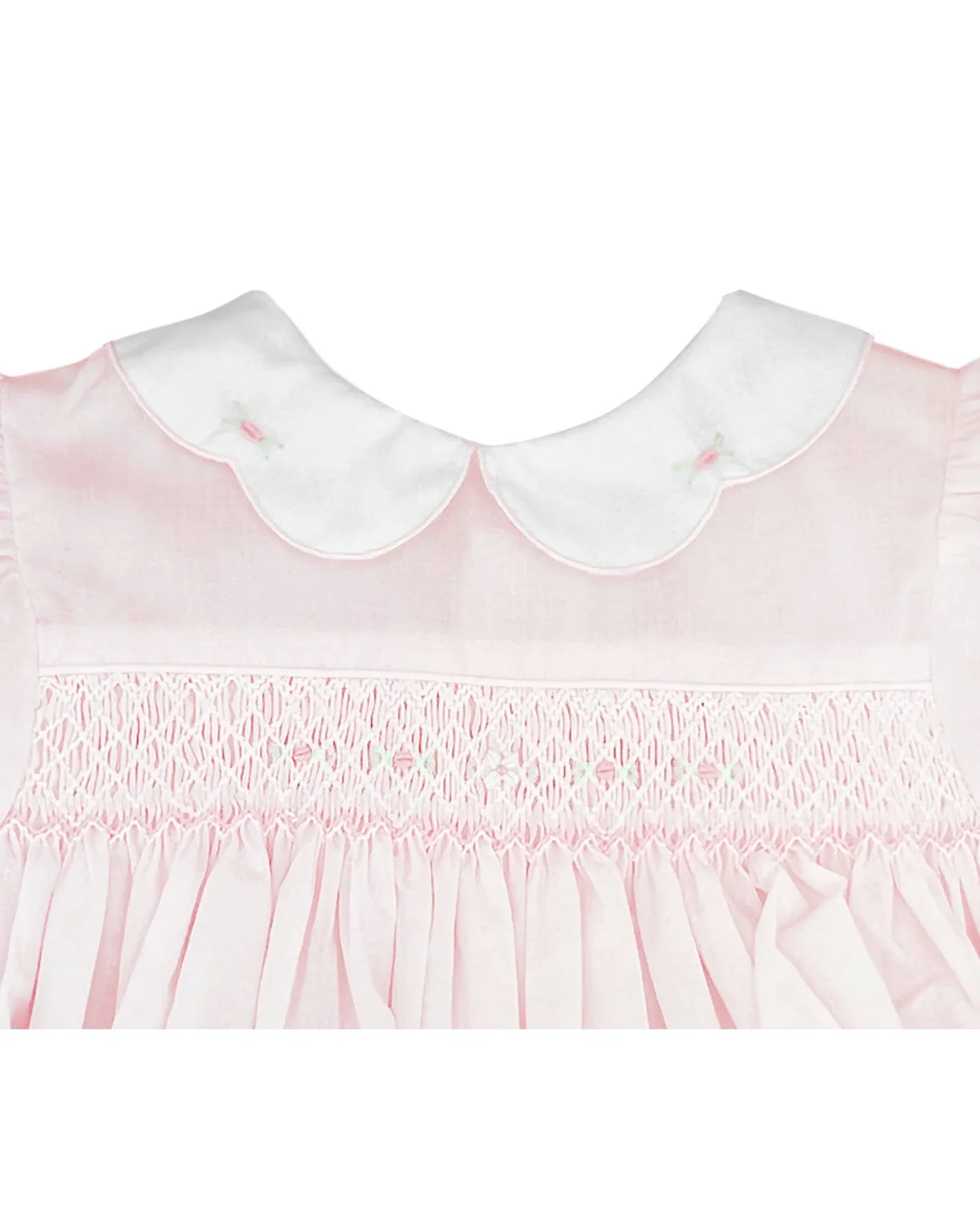Hand Embroidered Smocked Bubble - Image 3