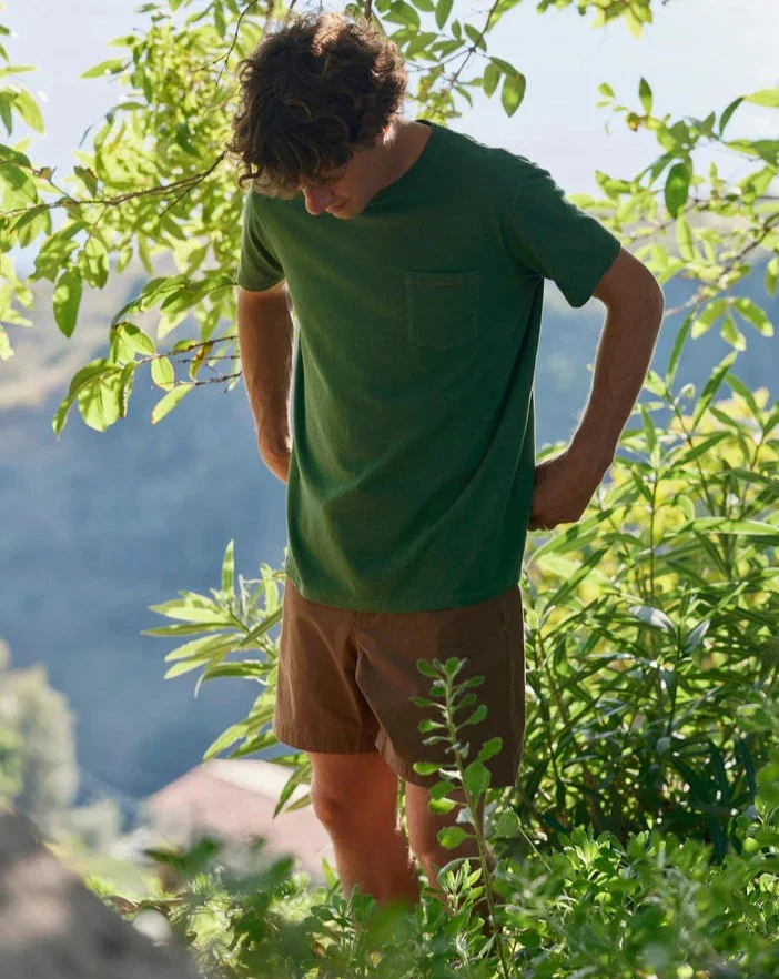Hemp Pocket Tee in True Green - Image 4
