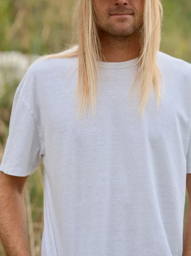 Hemp Tee in White - Image 3