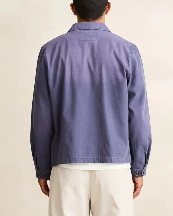 Herringbone Sun Wash Jacket in Vintage Blue - Image 4