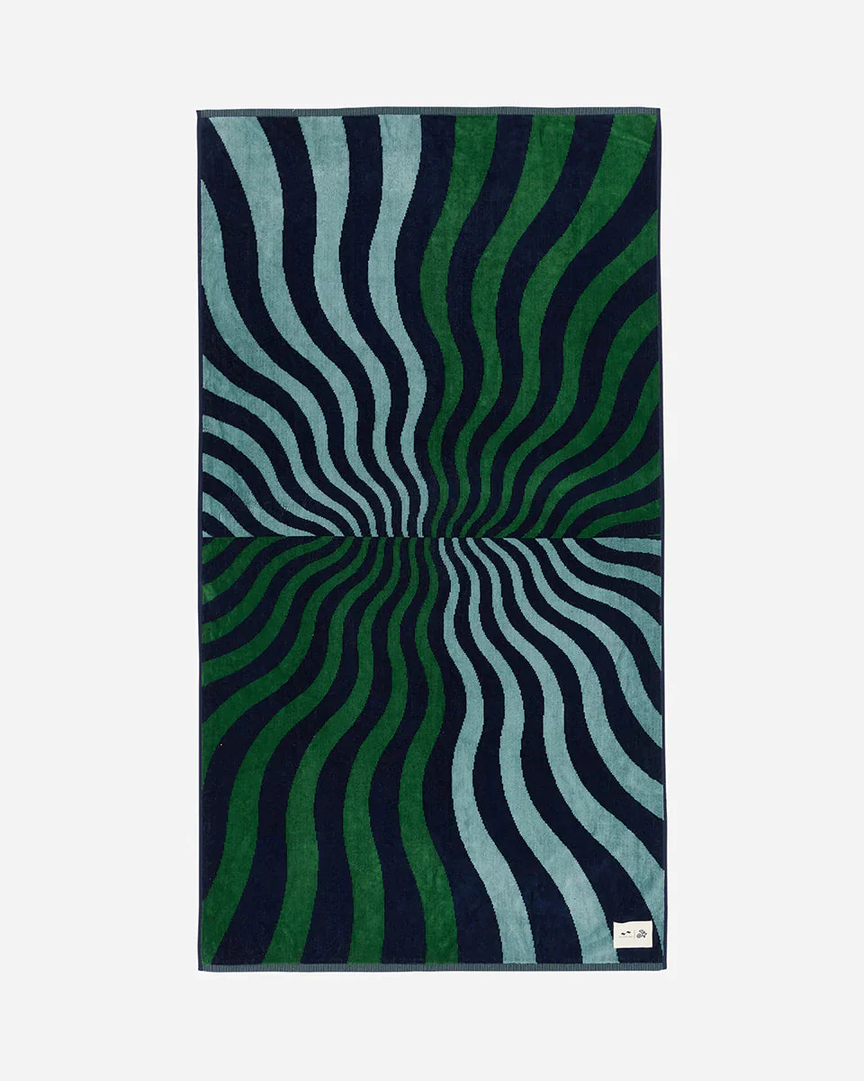 Hideout Towel in Deep Pacific