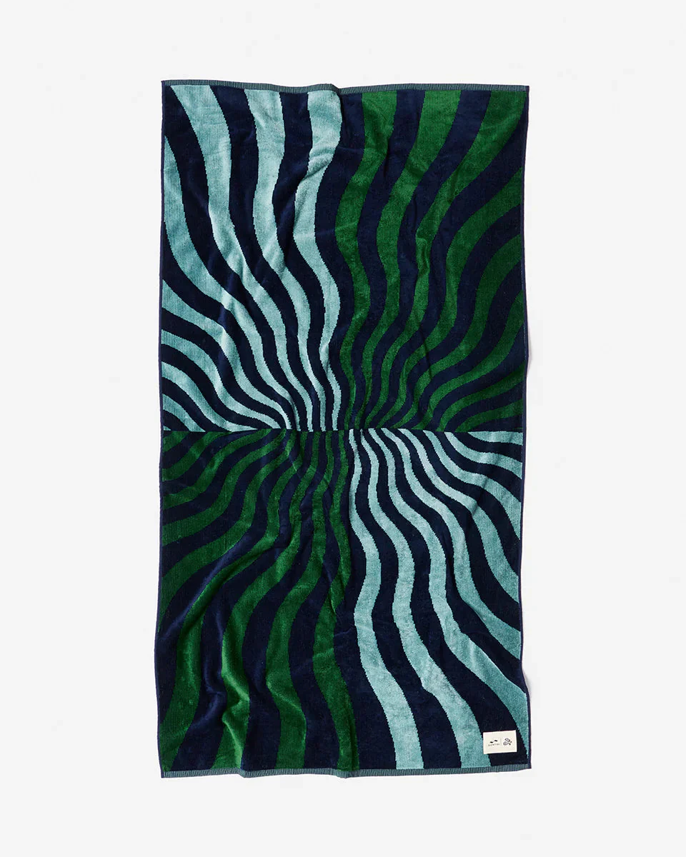 Hideout Towel in Deep Pacific - Image 2