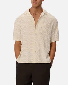 Hutton SS Shirt in Wheatcomb - Image 4