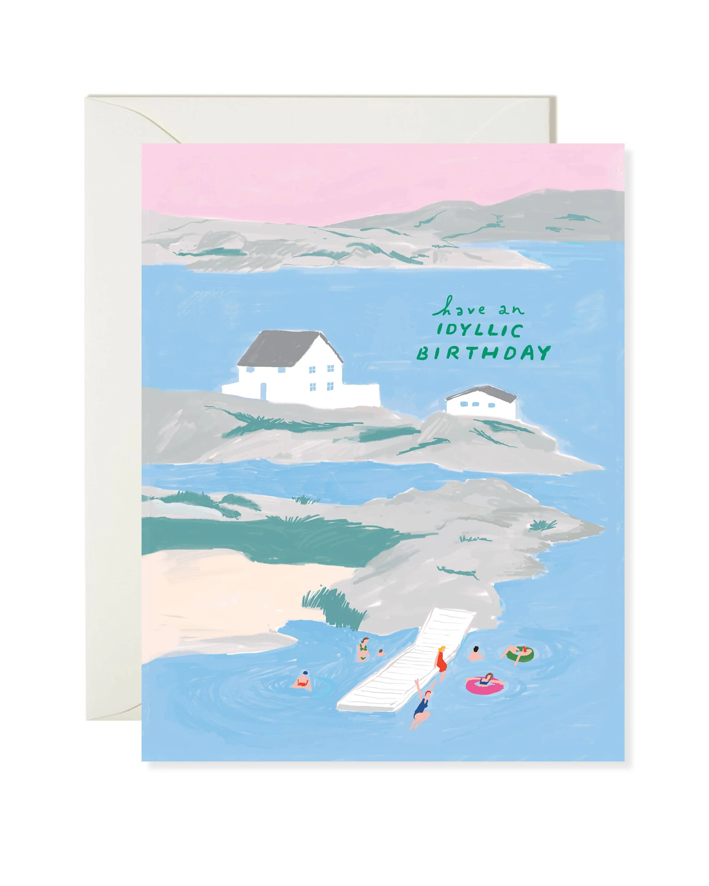 Idyllic Lake Card