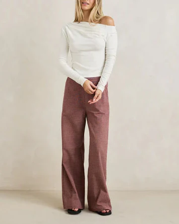 Juno Long Sleeve Top in White - Image 2