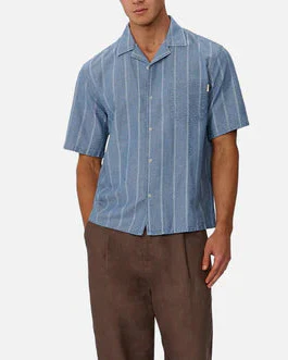 Kimridge SS Shirt in Indigo - Image 4