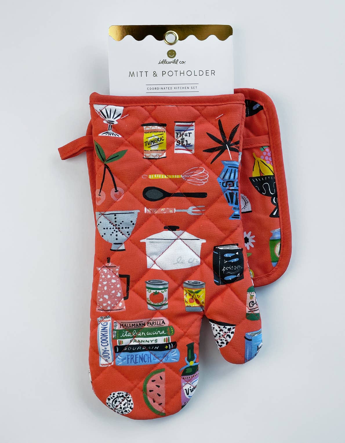 Kitchen Shelf Oven Mitt + Pot Holder Set - Image 4