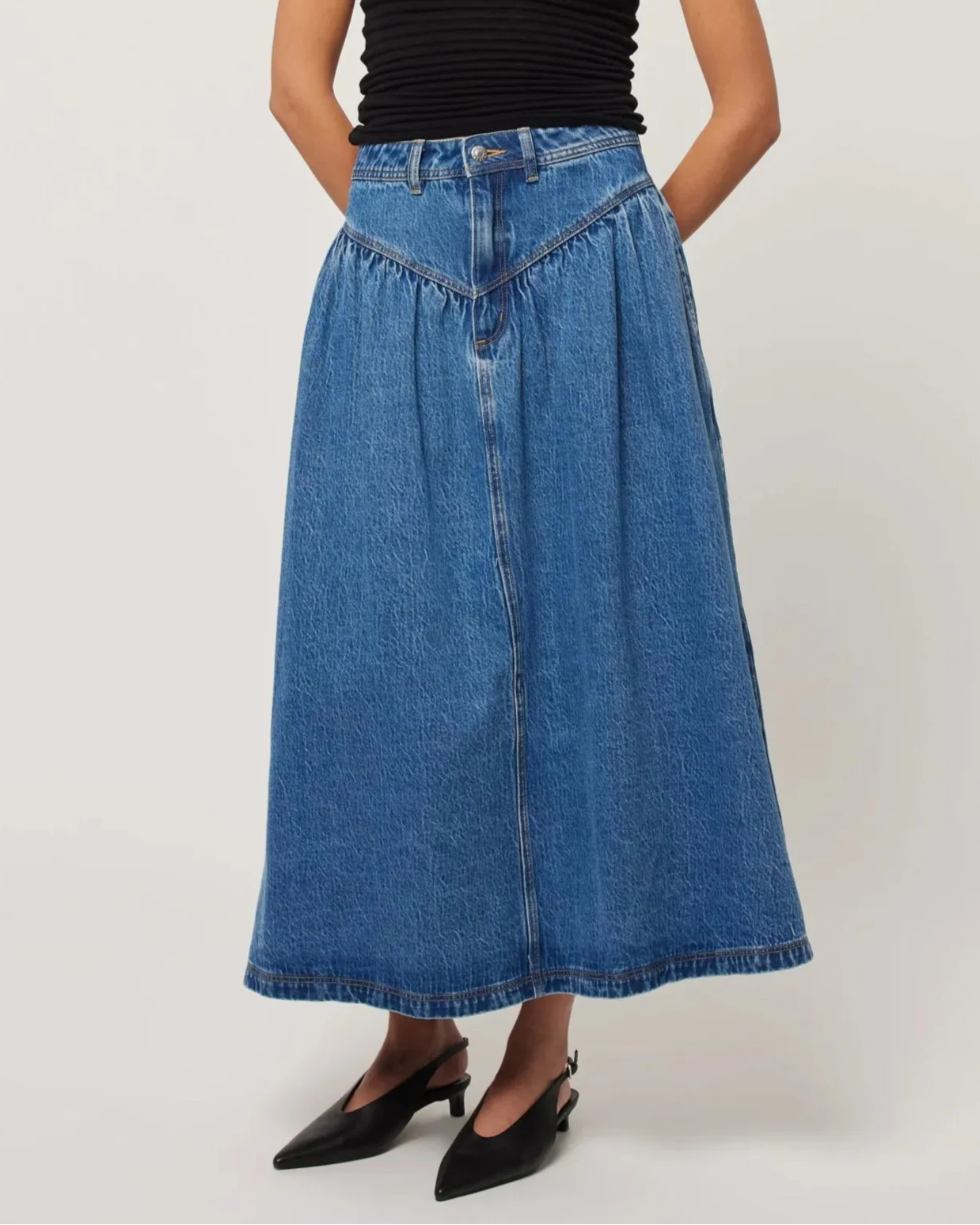 Leonie Skirt in River Blue