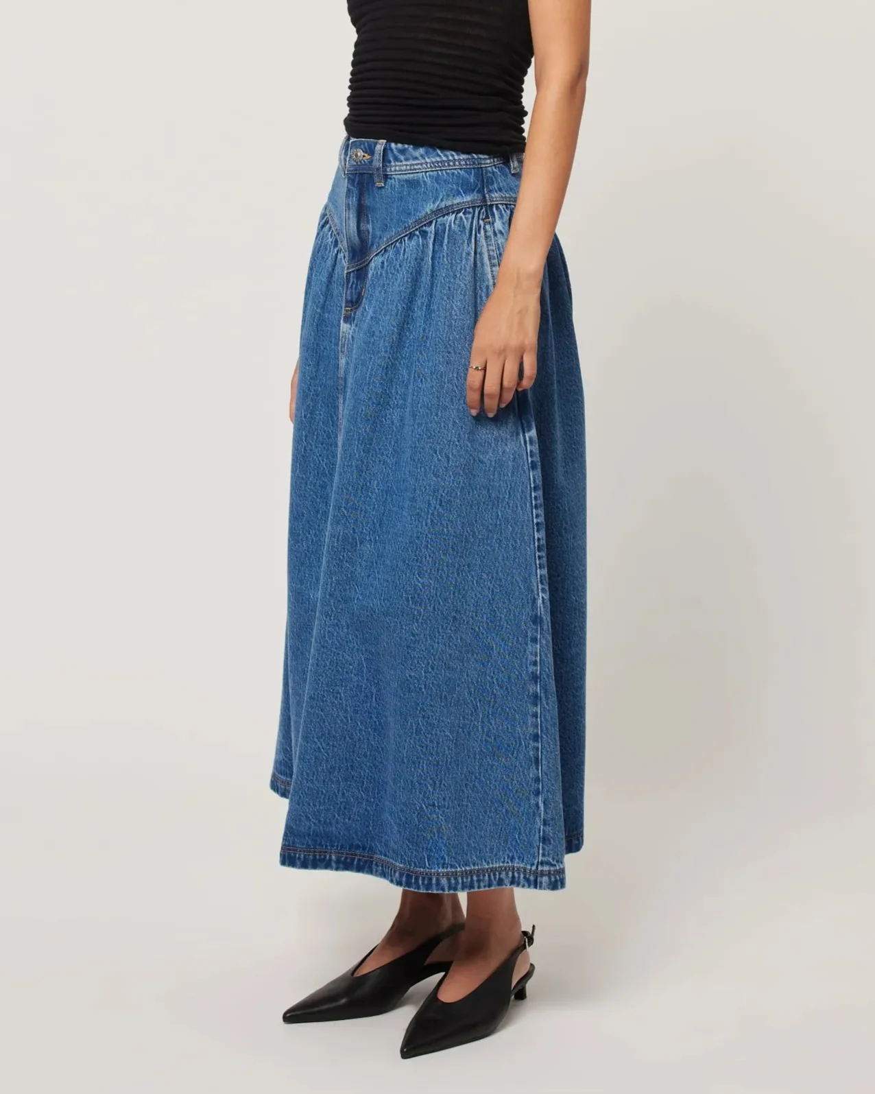 Leonie Skirt in River Blue - Image 3