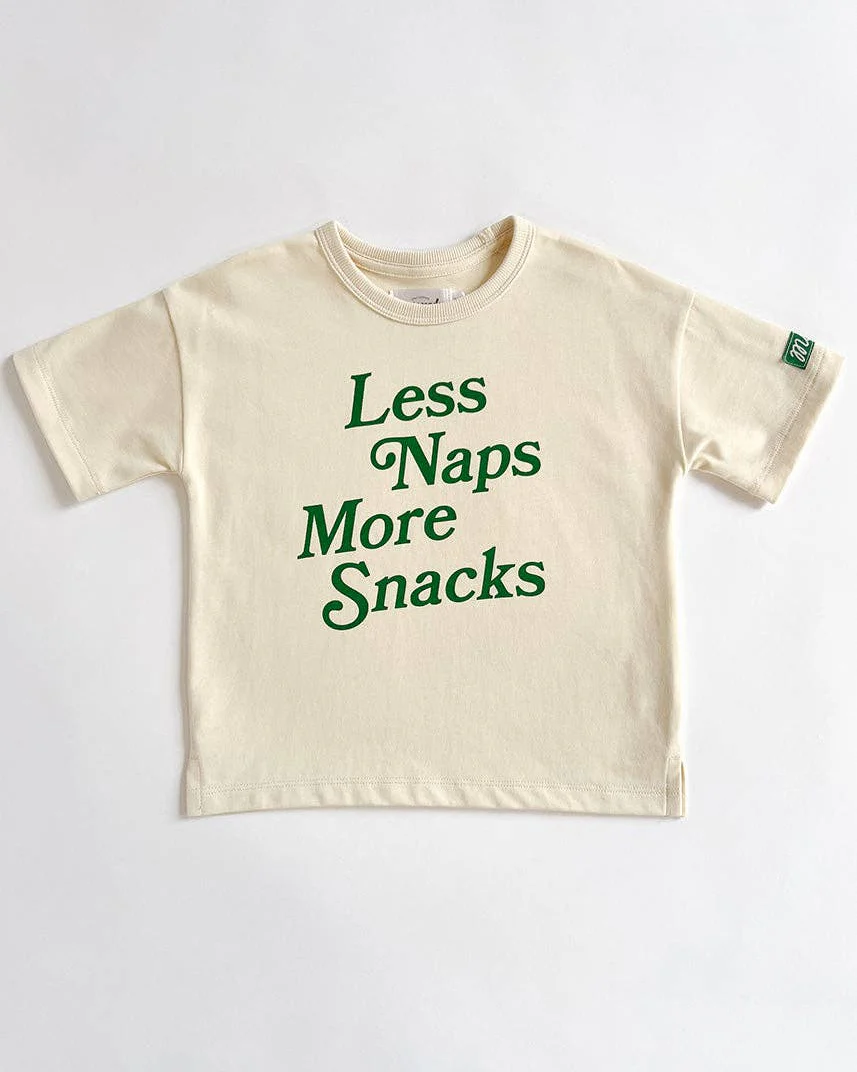 Less Naps More Snacks Oversized Tee
