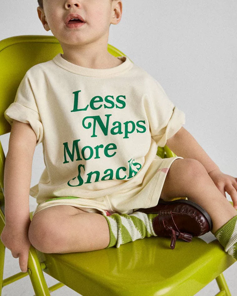 Less Naps More Snacks Oversized Tee - Image 4