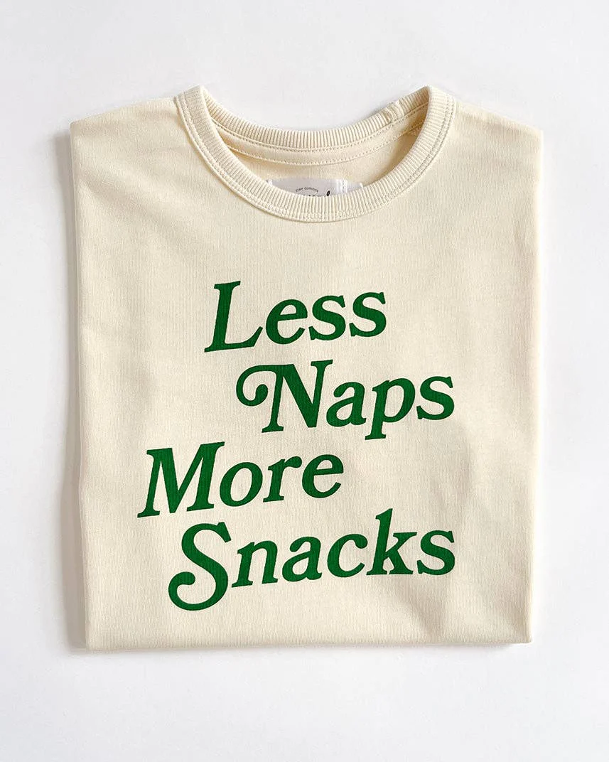 Less Naps More Snacks Oversized Tee - Image 5