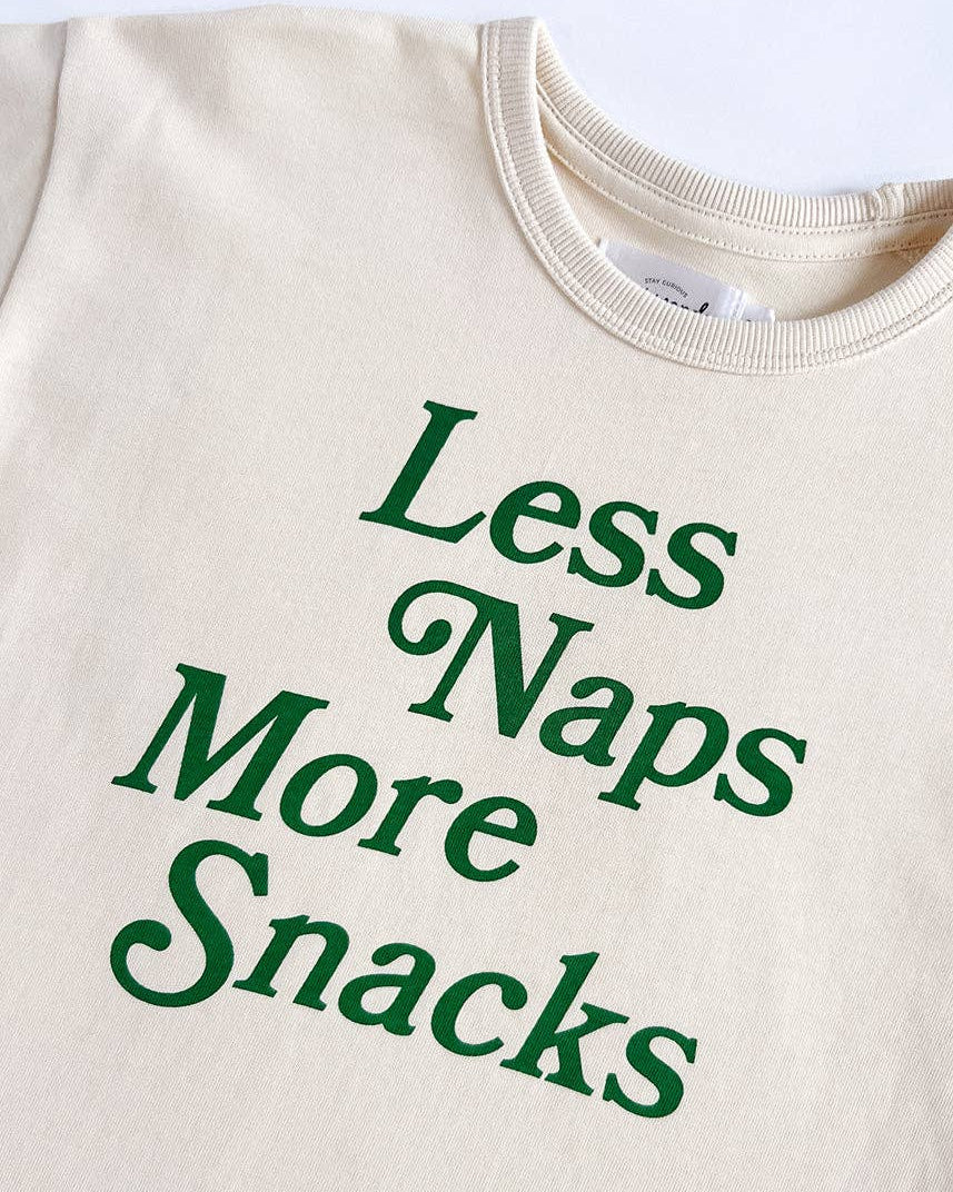 Less Naps More Snacks Oversized Tee - Image 6