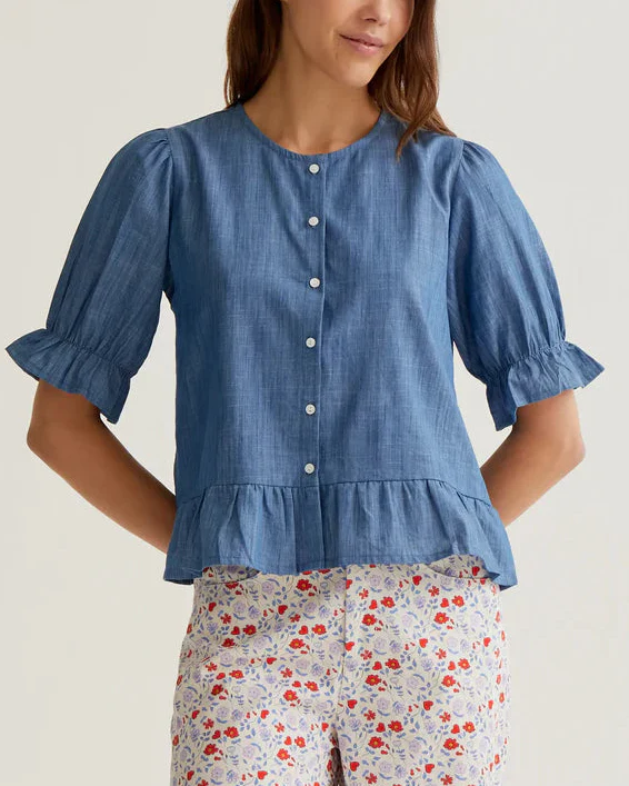 Light Blue Chambray Shirt