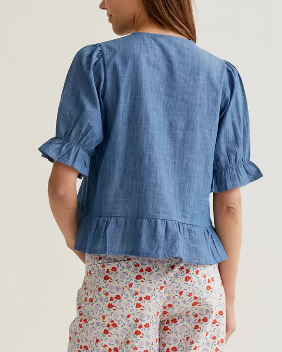 Light Blue Chambray Shirt - Image 2