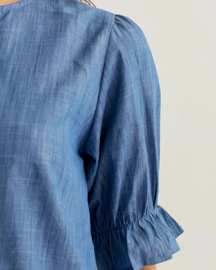 Light Blue Chambray Shirt - Image 3