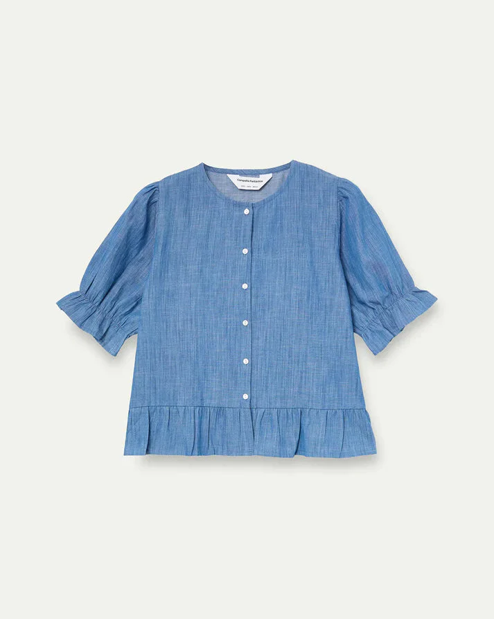 Light Blue Chambray Shirt - Image 4