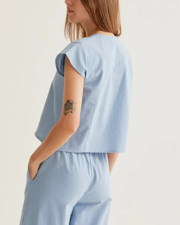 Light Blue Daisy Shirt - Image 2