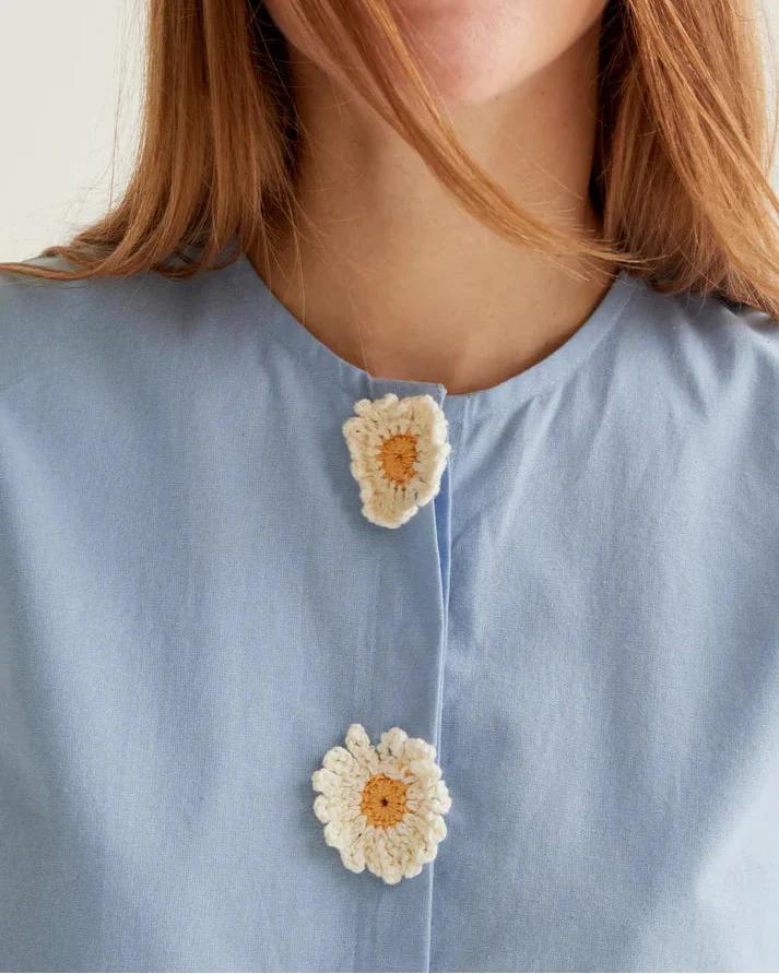 Light Blue Daisy Shirt - Image 3