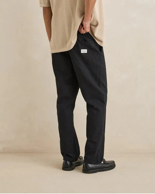 Linen Jam Pants in Black - Image 3
