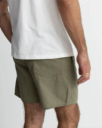 Linen Jam Short in Olive - Image 4