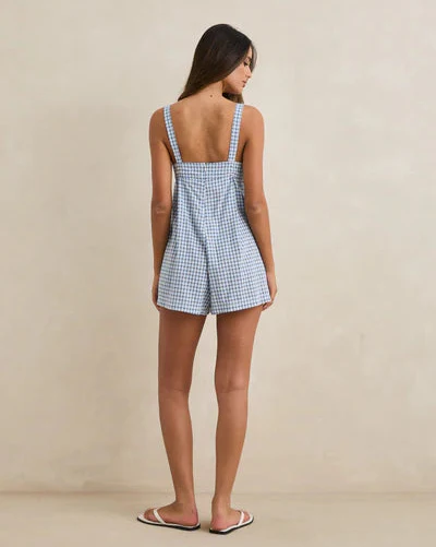 Lola Check Romper - Image 3