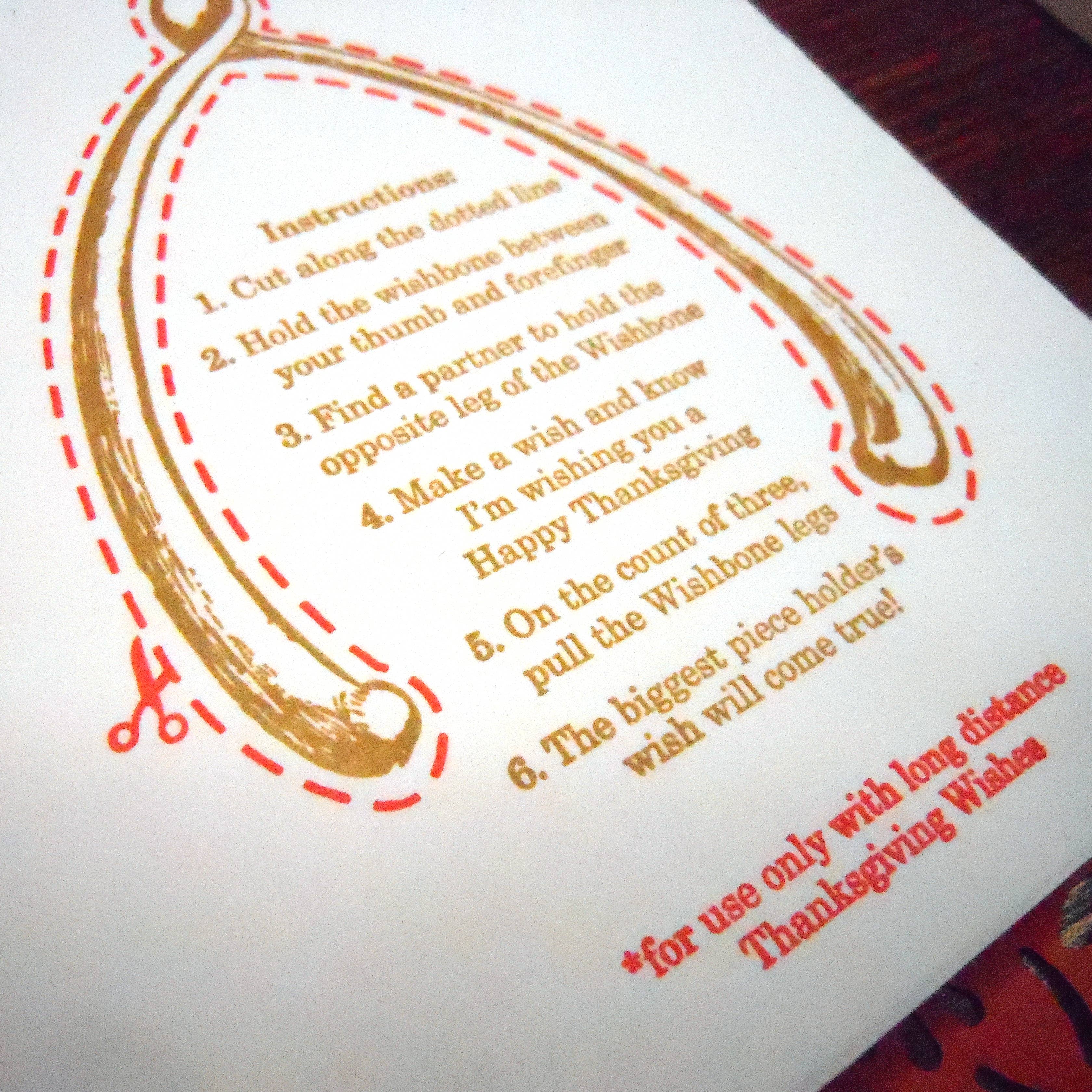 Long Distance Wishbone Card - Image 2