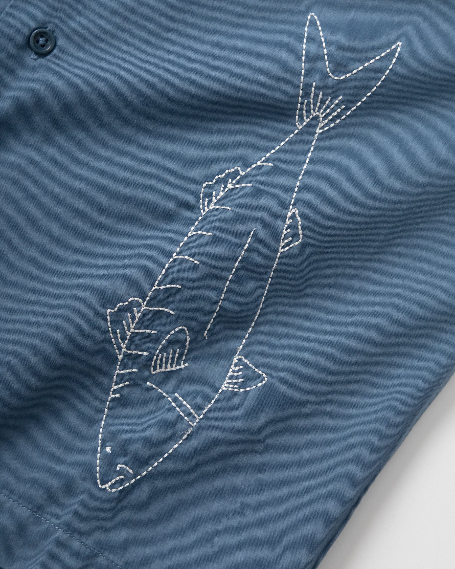 Mackerel Shirt in Slate - Image 4
