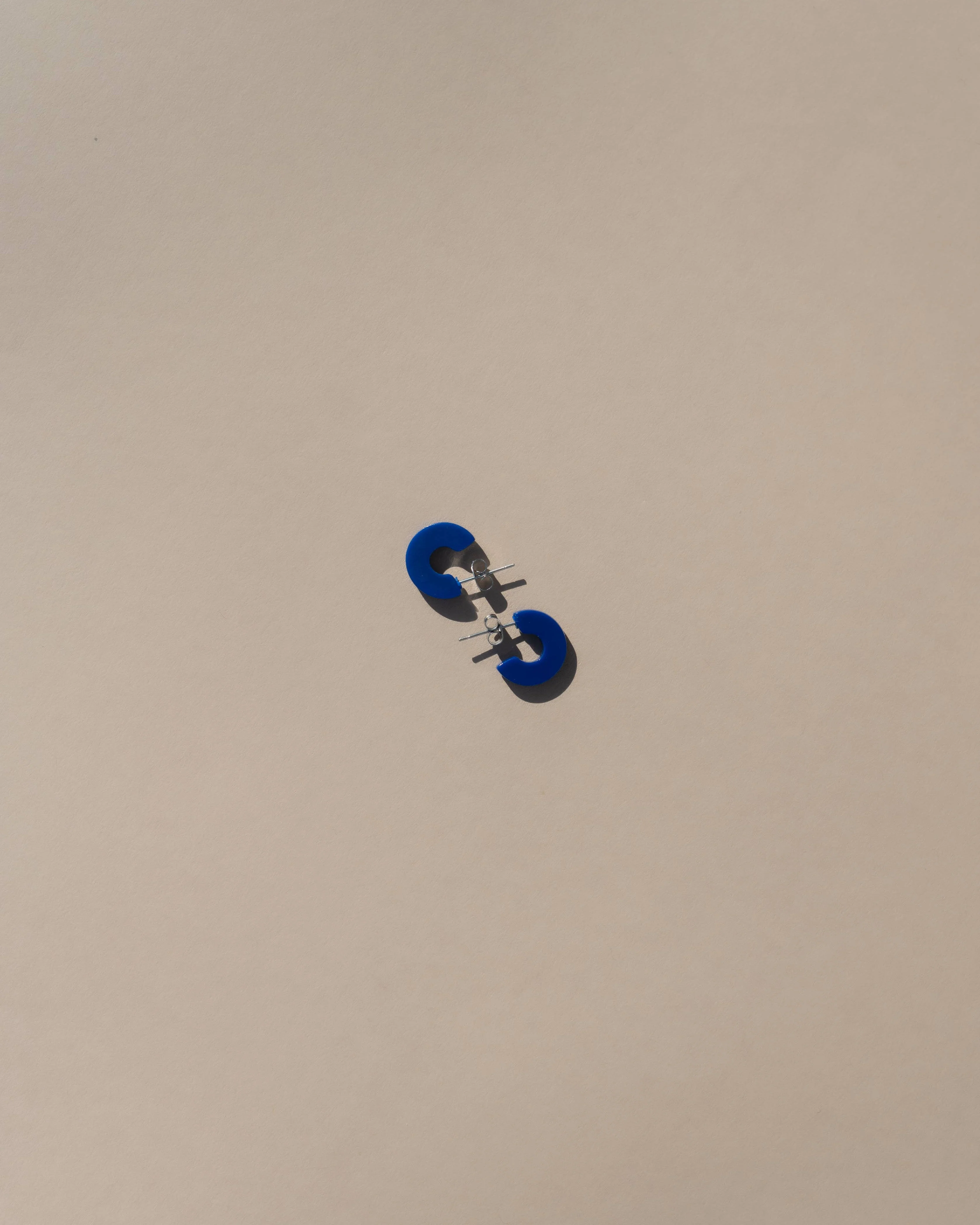Mali Hoop Earrings in Cobalt