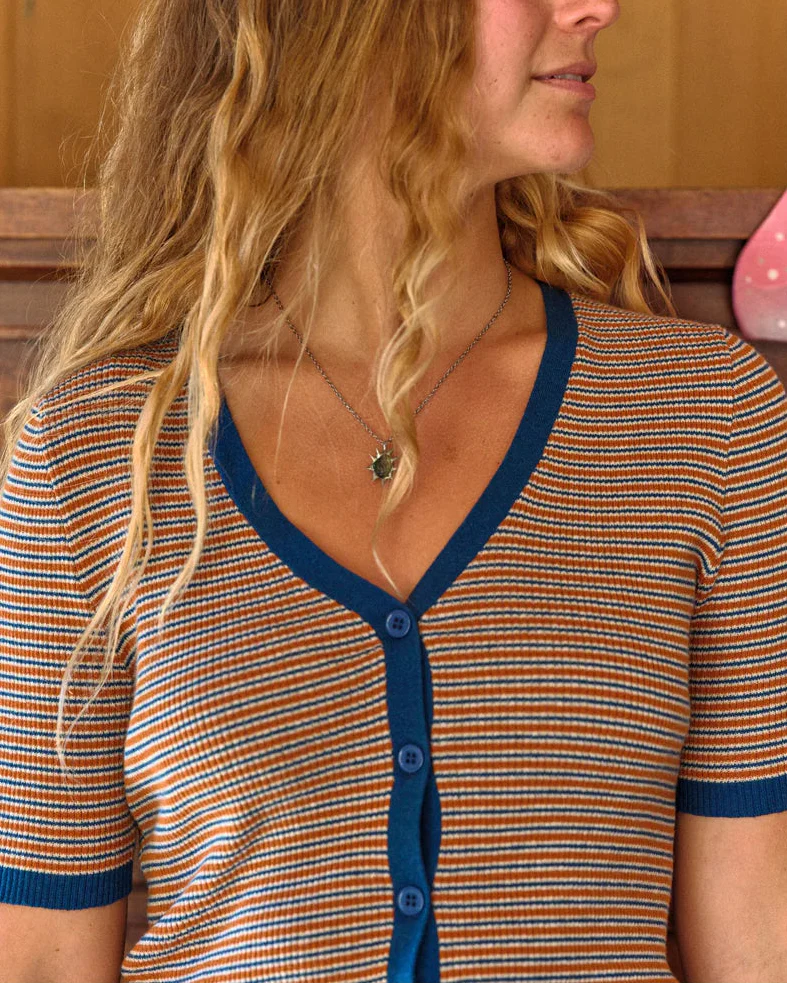 Margot Tee in Blue Earth Stripe - Image 3