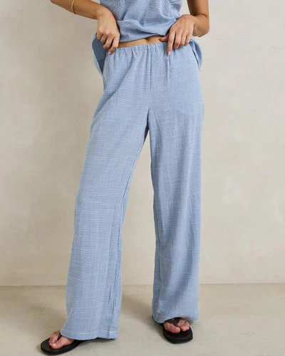 Marisol Pant in Blue Check