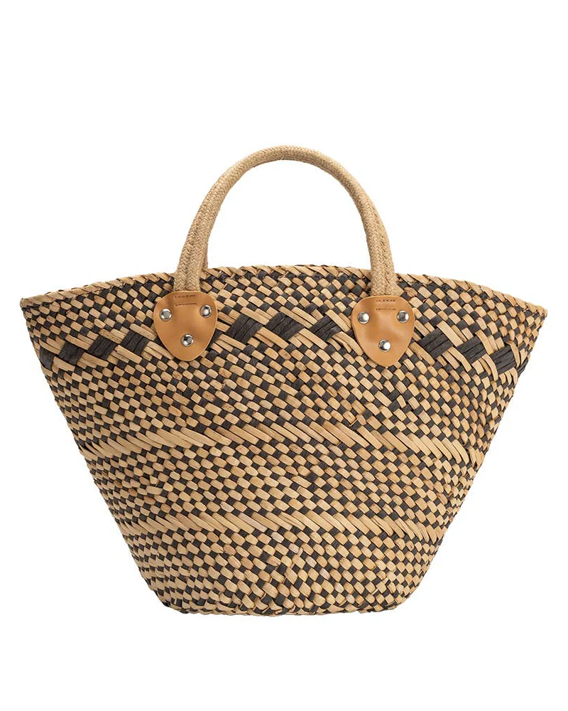 Martha Bag in Black Straw