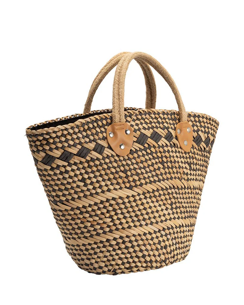 Martha Bag in Black Straw - Image 2