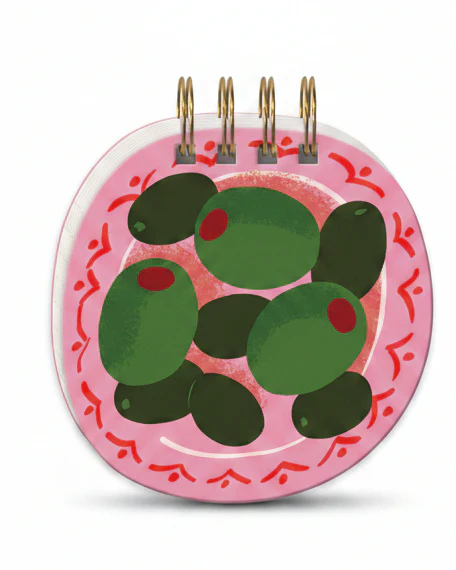 Mediterranea Olives Spiral Notepad